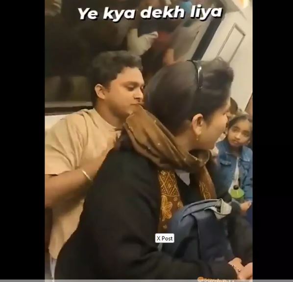 Shocking Video: गुस्से में अनजान शख्स की गोद में बैठ गई महिला. और फिर…