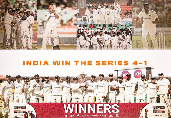 IND vs ENG Test Series : यशस्वी जायसवाल बनें ‘प्लेयर ऑफ द सीरीज’, भारत के लिए ये खिलाड़ी रहे सीरीज के हीरो