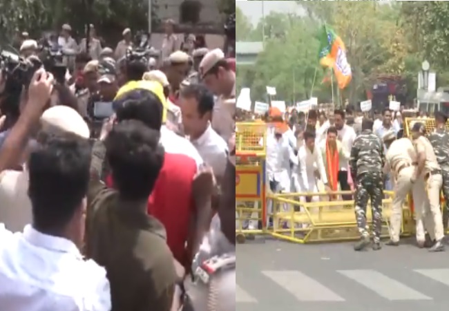 दिल्ली में बवाल : विरोध प्रदर्शन कर रहे कई नेता-कार्यकर्ता लिए गए हिरासत में; ITO पर BJP का बड़ा प्रदर्शन