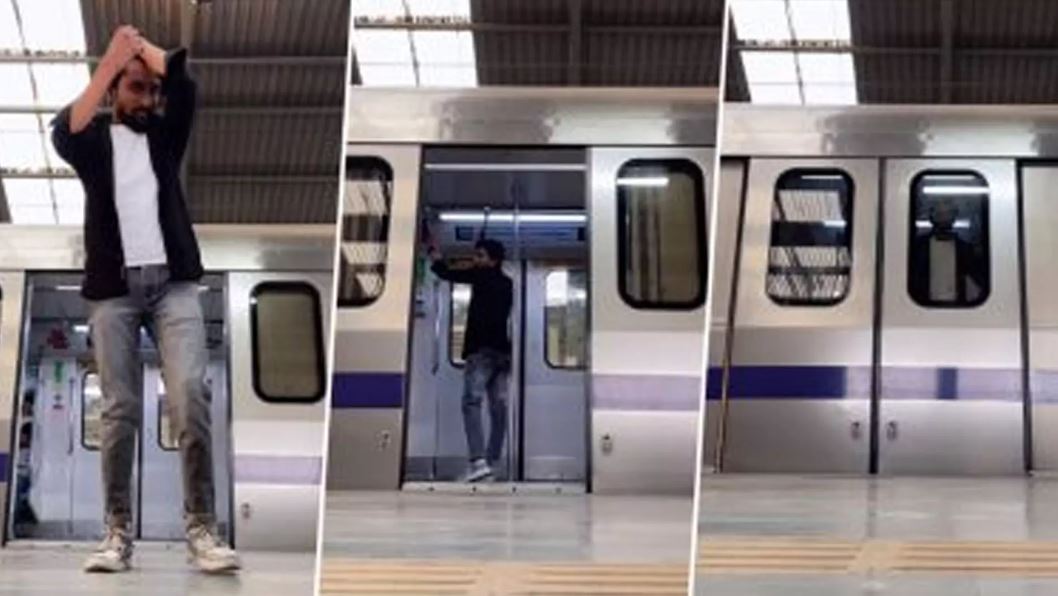 Shocking video: मेट्रो स्टेशन पर रील्स बनाना शख्स को पड़ा भारी, देखते ही देखते आंखे के सामने से ओझल हुआ ….