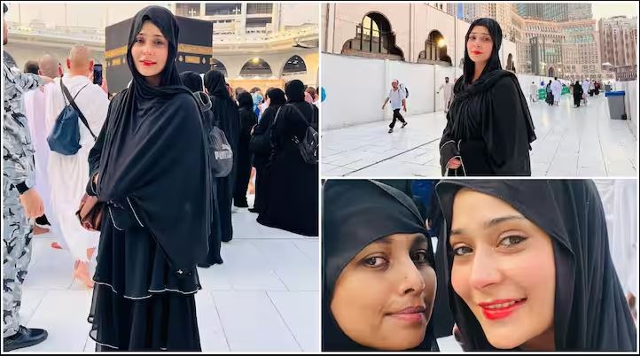 Sara Khan Umrah: सारा खान ने किया पहला उमराह, काला बुर्का पहने तस्वीरें हुई वायरल