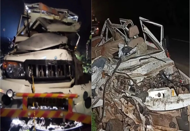 छत्तीसगढ़ के बेमेतरा में मिनी ट्रक को मालवाहक वाहन ने मारी जोरदार टक्कर, नौ लोगों की मौत, 23 घायल