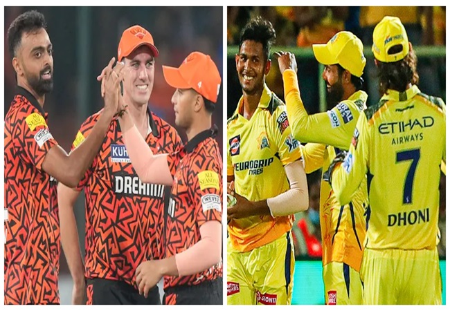 SRH vs CSK Head to Head : आज हैदराबाद में भिड़ेंगी धोनी और पैट कमिन्स की टीम, जानें किसका पलड़ा रहा है भारी