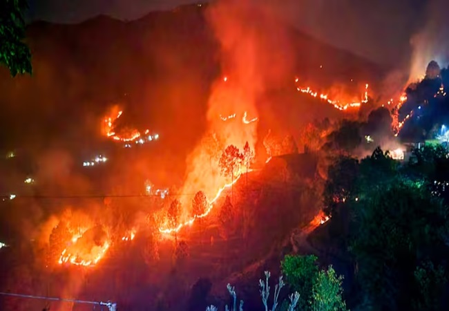 Uttarakhand Forest Massive Fire : आग की लपटों से धधकते उत्तराखंड के जंगल, 24 घंटों में 31 घटनाएं; खतरे में नैनीताल के रिहाइशी इलाके