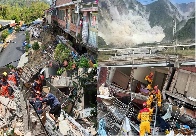 Taiwan Earthquake : ताइवान में 7.7 तीव्रता से कांपी धरती, ताश के पत्तों की तरह ढही इमारतें और पुल, देखें फोटो व VIDEO