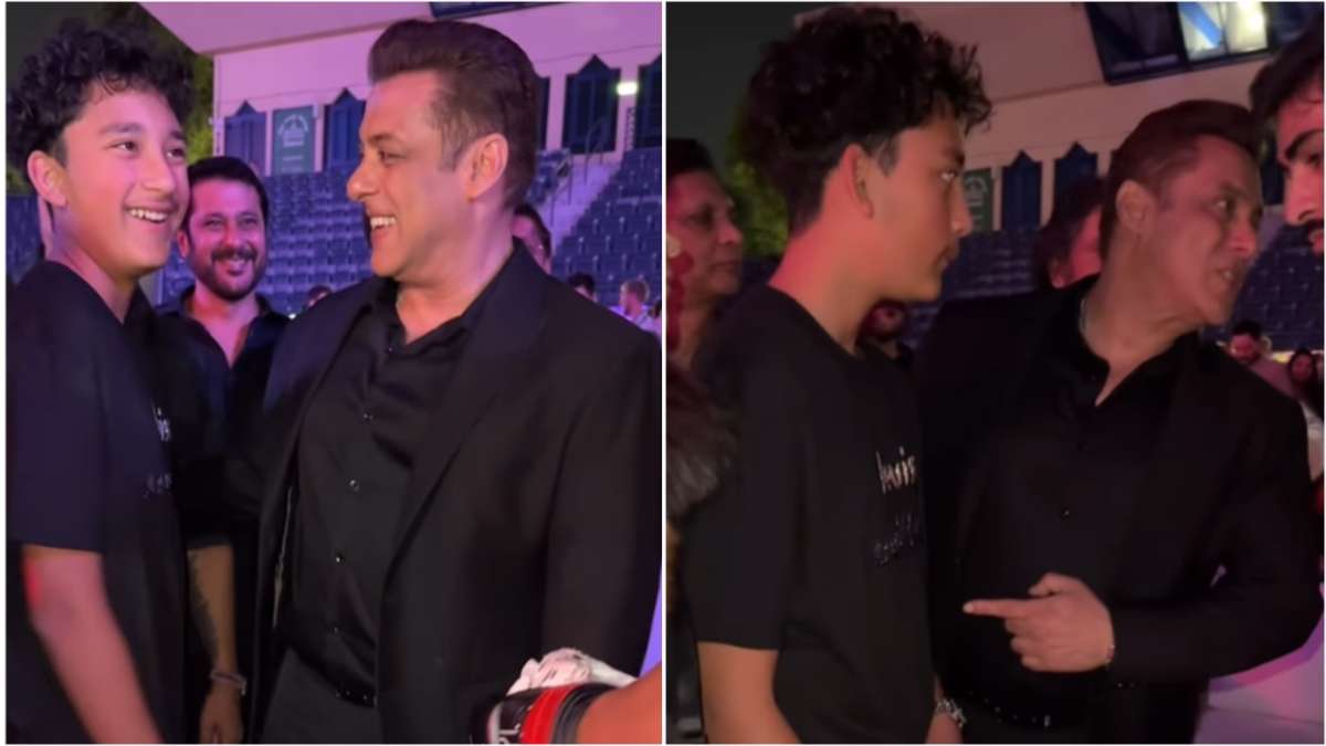 संजय दत्त का बेटा शहरान से दुबई में मिले Salman Khan, वीडियो हुआ वायरल