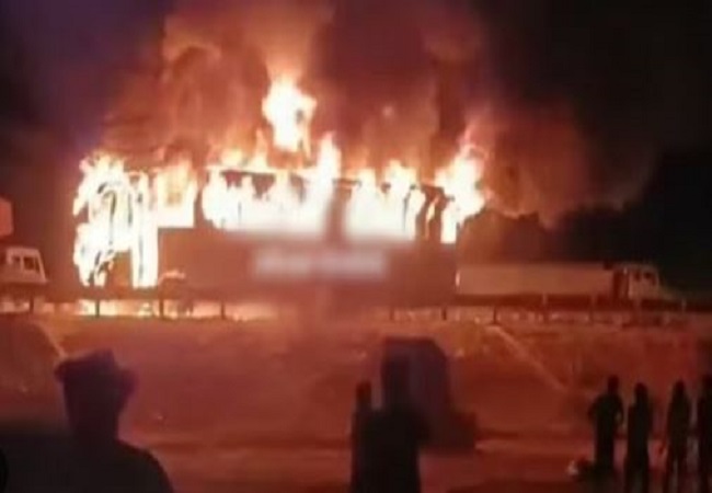 HeartBreaking Video: हरियाणा में दर्दनाक हादसा, बस में आग लगने से नौ लोगो की जिंदा जलकर मौत
