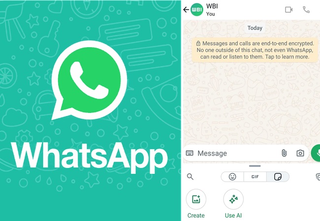 Whatsapp में नया फीचर हुआ रोलआउट, अब AI की मदद से स्टिकर बनाकर भेज पाएंगे यूजर्स