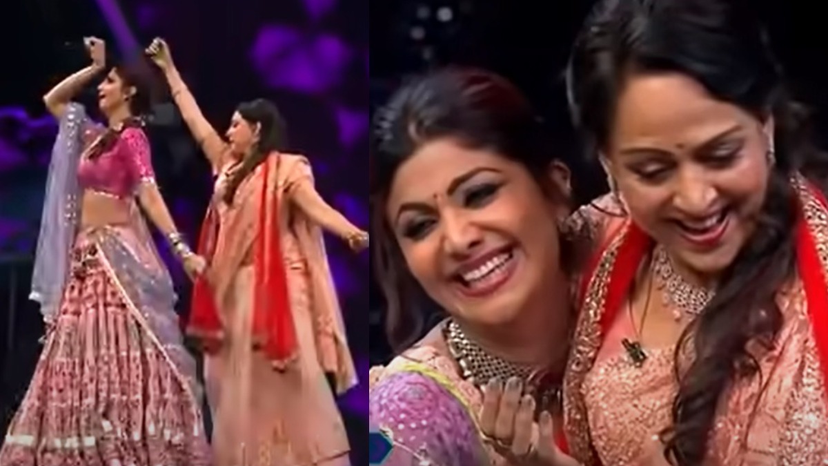 Hema Malini and Shilpa Shetty Dance Video: हेमा मालिनी पर चढ़ा धर्मेन्द्र का भूत, शिल्पा शेट्टी संग किया जबरदस्त डांस