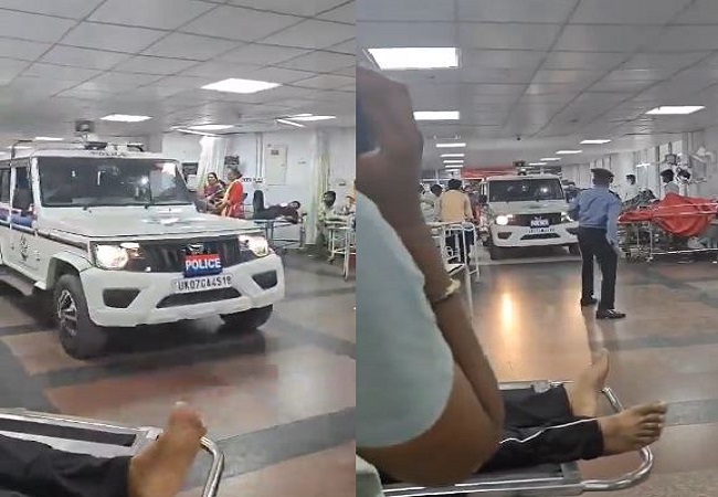 Viral video: फिल्मी अंदाज में पुलिस ने किया आरोपी को गिरफ्तार, AIIMS हॉस्पिटल के इमरजेंसी वार्ड में मरीजों के बीच घुसा दी जीप