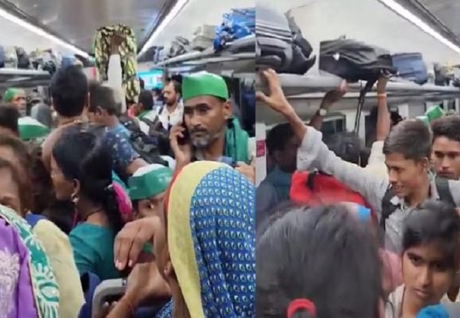 Crowd in Vande Bharat Train