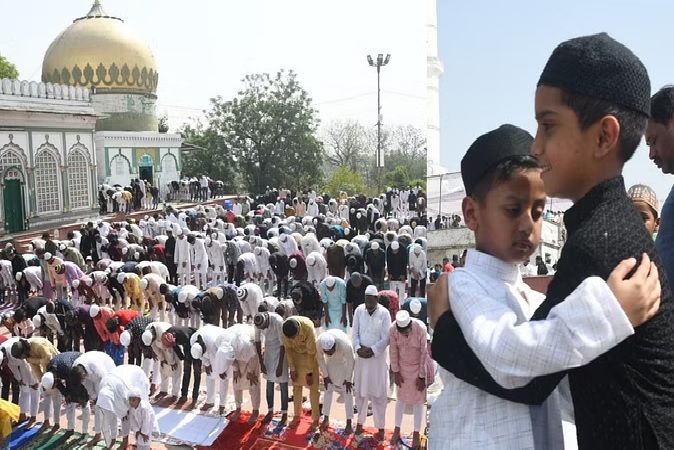 ईद-उल-अज़हा की नमाज पढ़कर देश में अमन चैन की दुआ मांगी, एक-दूसरे को दी बधाई