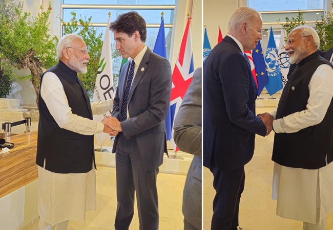 G7 Summit 2024: भारत रवाना होने से पहले बाइडन-ट्रूडो से मिले पीएम मोदी, मेहमाननवाजी के लिए इटली को कहा धन्यवाद