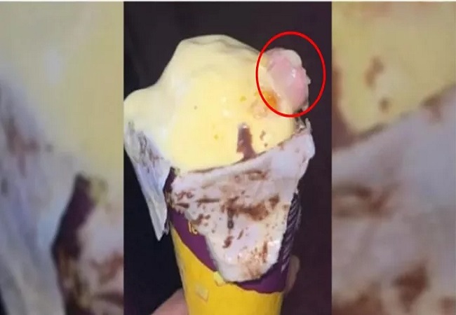 severed finger in ice cream