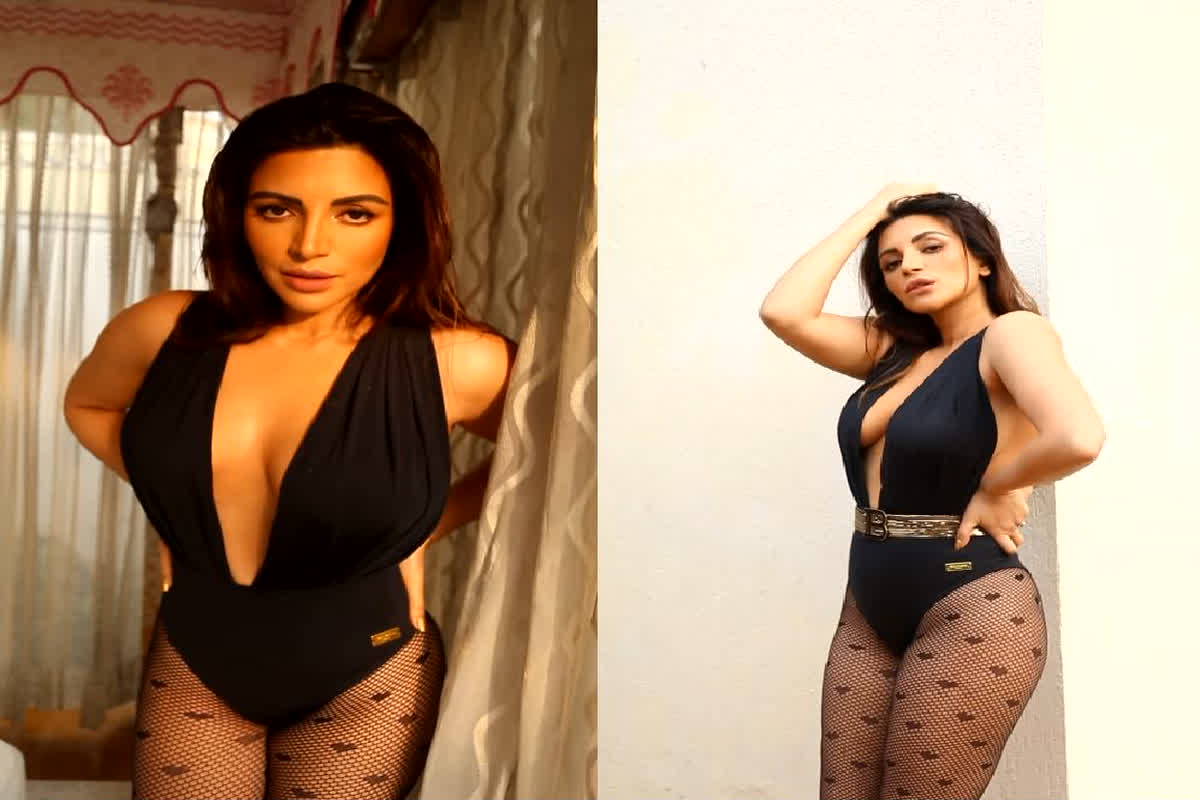 Shama Sikander Hot Pic: शमा सिकंदर परफेक्ट फिगर फ्लॉन्ट करती आई नजर, वायरल हुई तस्वीरें