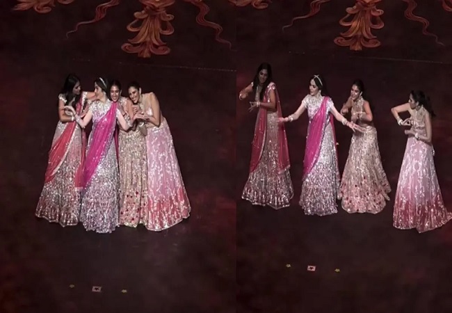 Ambani Family Ladies Dance : नीता अंबानी ने बहू श्लोका और राधिका ने मिलाई ताल से ताल, बेटी ईशा भी इठलाईं, देखें वायरल वीडियो