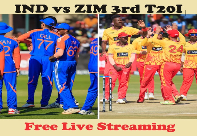 IND vs ZIM 3rd T20I Free Streaming: बिना कोई पैसा खर्च किए फ्री में देखें भारत-जिम्बाब्वे मैच; फॉलो करें ये तरीका