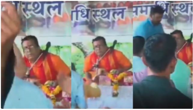 Video Viral : व्यास गद्दी पर भजन गाते-गाते कथावचाक की हार्ट अटैक से मौत, भक्त रह गए सन्न