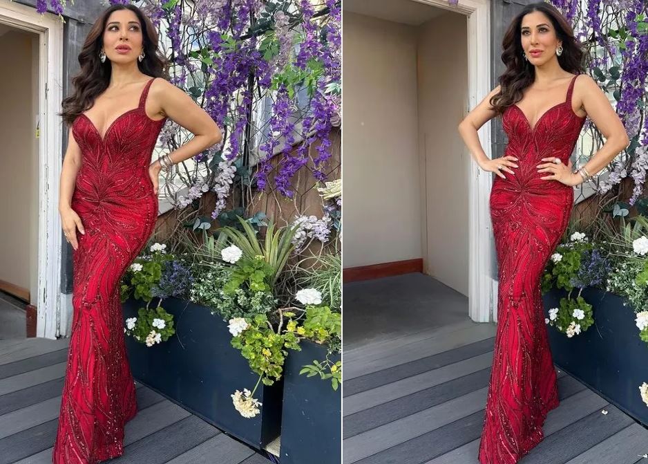 Sophie Choudry hot pic: Sophie Choudry ने रेड गाउन में लगाया हॉटनेस का तड़का, देखें तस्वीरें