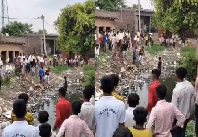 fierce fight between the wedding guests and the villagers