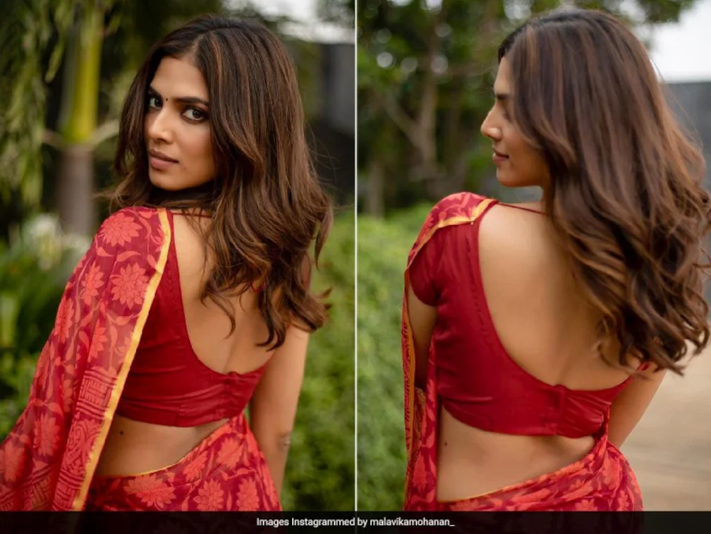 Malavika Mohanan Saree Pic: मालविका मोहनन ने रेड हॉट साड़ी में कराया फोटोशूट, तस्वीरों ने फैन्स को बनाया दीवाना