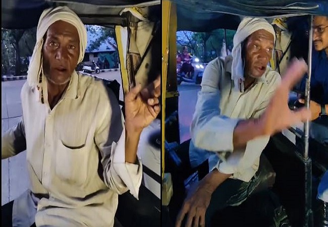 surprised to hear the fluent English of the old auto driver