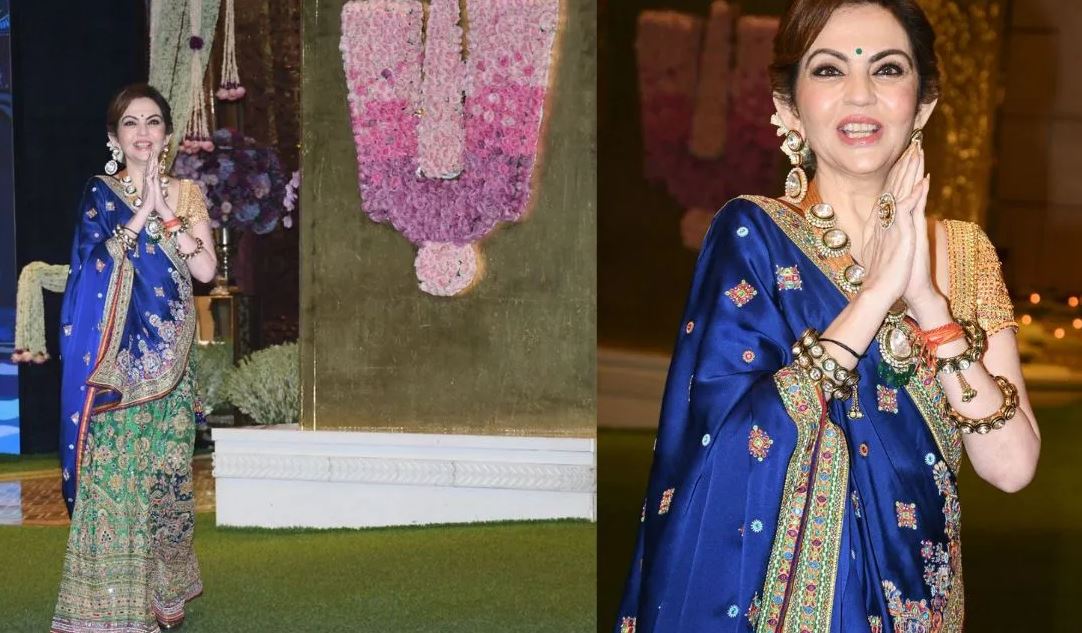 Anant Ambani-Radhika Merchant wedding: नीता अंबानी ने रिपीट की कुंदन स्टाइल ज्वेलरी, तस्वीरें हुई वायरल