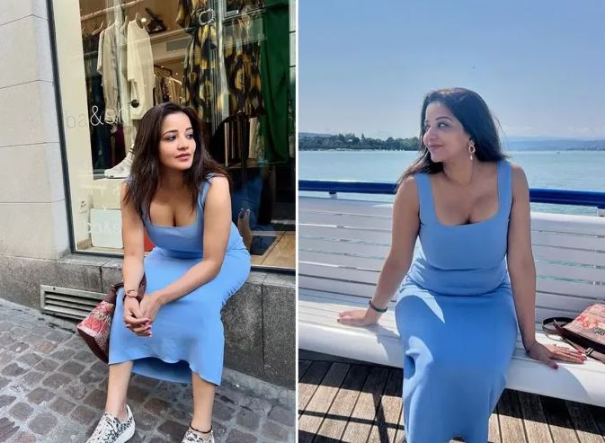 Monalisa Hot Pictures: मोनालिसा ने शेयर की वेकेशन फोटोज, ब्लू कलर की बॉडीकॉन ड्रेस में शेयर की हॉट तस्वीरें