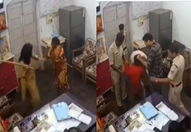 Old Woman Brutally Beaten: एमपी के GRP थाने में अधेड़ दलित महिला और नाबालिग पोते को बेरहमी से पीटा; वीडियो वायरल