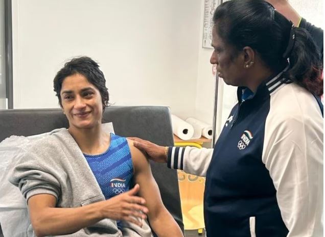 Vinesh Phogat: विनेश फोगाट की तस्वीर आई सामने, ओलंपिक संघ की अध्यक्ष ने की मुलाकात