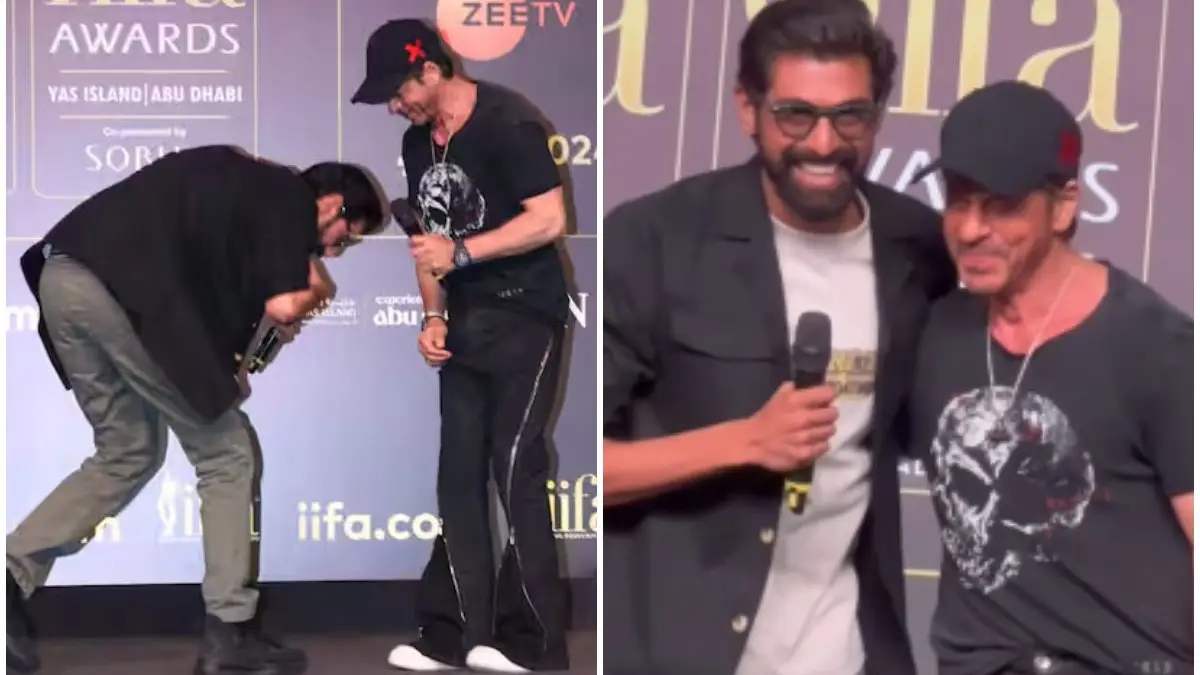 Rana daggubati ने छुए शाहरुख खान के पैर, वायरल हुआ वीडियो