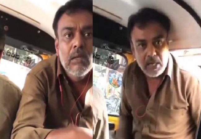 auto driver slaps girl for canceling ride