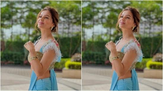 गोल्डन ऑर्गेना साड़ी में Rubina Dilaik ने शेयर की गॉर्जियस तस्वीरें, फैंस ने दिए भर भर कर लाइक्स