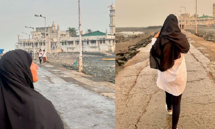 Actress Hina Khan reached Haji Ali Dargah Sharif in hijab