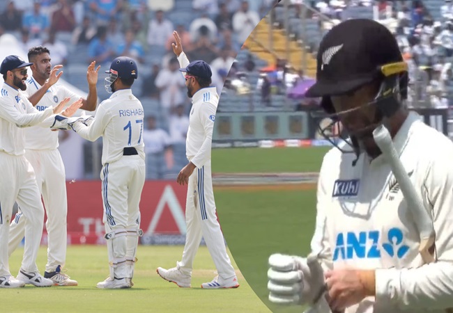 IND vs NZ 2nd Test : टी ब्रेक तक न्यूजीलैंड की आधी टीम लौटी पवेलियन; भारतीय स्पिनर्स का दिखा दबदबा