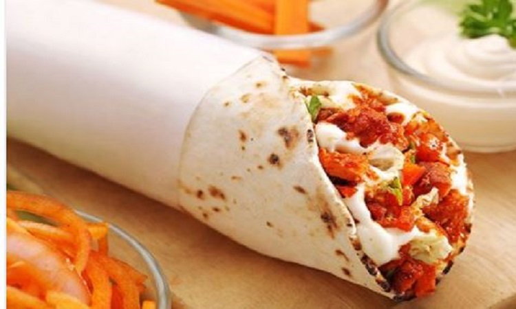 Peri Peri Veg Shawarma Roll