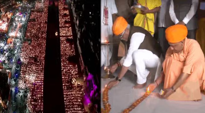 Ayodhya Deepotsav: दीपों से जगमगा उठे सरयू के घाट, सीएम बोले-यह वर्ष अयोध्या के लिए अद्भुत, अनुपम, अलौकिक