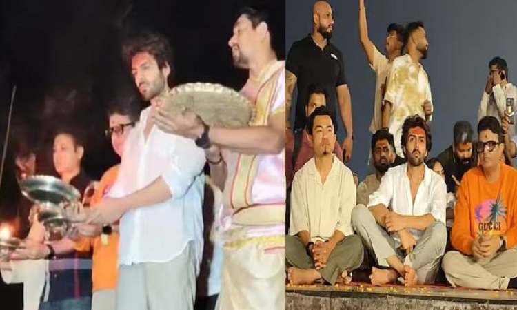 Bollywood actor Kartik Aryan reached Varanasi