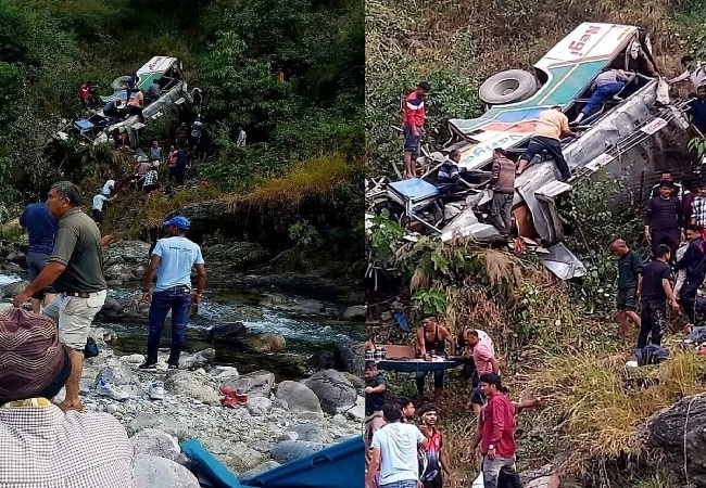 Big Accident : उत्तरखंड के अल्मोड़ा में बस खाई में गिरी; अब तक 20 लोगों की मौत