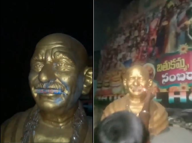 Video Viral : हैदराबाद में दिवाली पर गांधी जी की प्रतिमा का अपमान, लोगों ने सुनाई खरी-खोटी