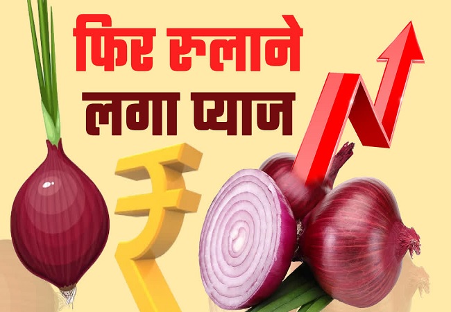 Onion Prices : दिल्ली, मुंबई, लखनऊ में अब तो प्याज की कीमतें पूछने से निकल रहे हैं आंसू, आम लोगों की थाली से हुई दूर