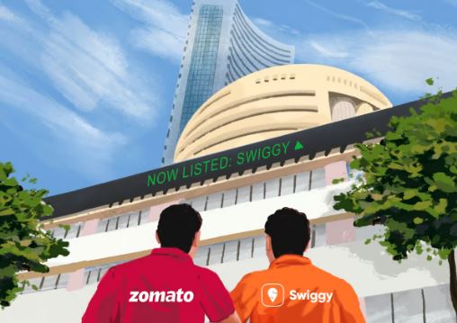 Swiggy National Stock Exchange Listing : स्विगी की लिस्टिंग पर ज़ोमैटो ने तस्वीर शेयर कर दिखाई यारी, स्विगी ने जय-वीरू की जोड़ी बातायी