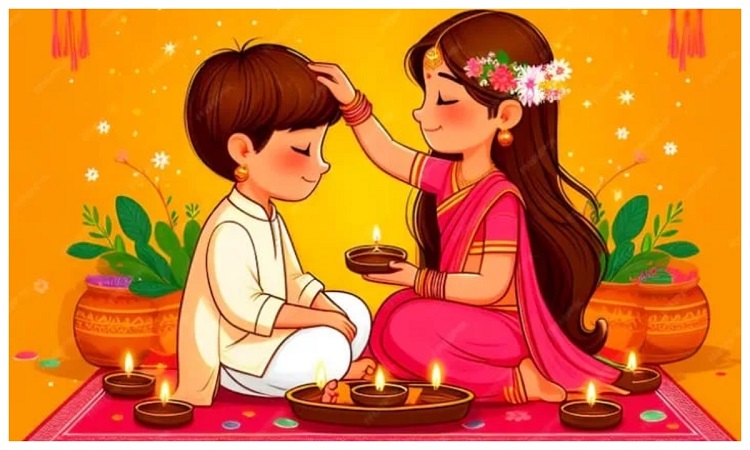 bhai dooj greetings message: भाई दूज के मौके पर अपने भाई बहन को भेजें ये शुभकामना संदेश