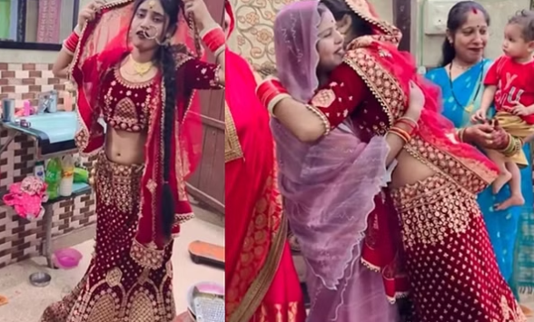 Bride Farewell Viral Video: विदाई के समय अचानक रोते-रोते नाचने लगी दुल्हन, फिर हुआ कुछ ऐसा…