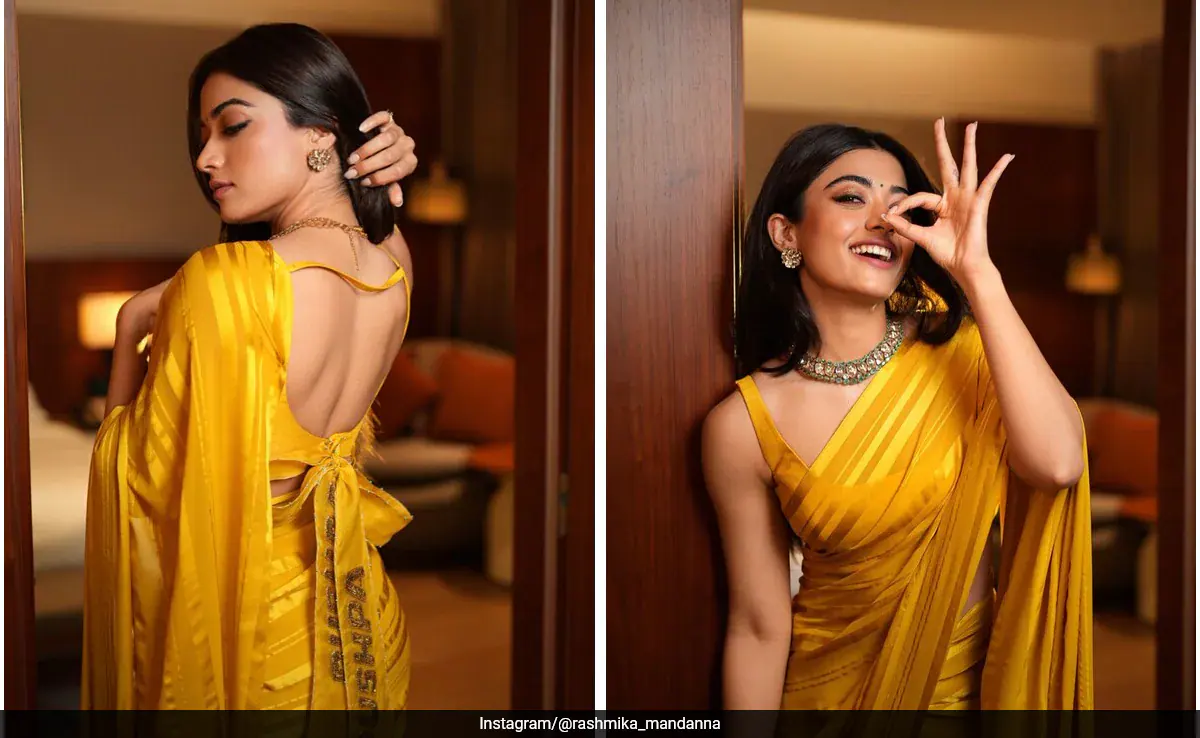 Rashmika mandanna Saree pic: एथनिक लुक में पुष्पा की श्रीवल्ली ने शेयर की बेहद गॉर्जियस तस्वीरें, फैंस बोले- National crush