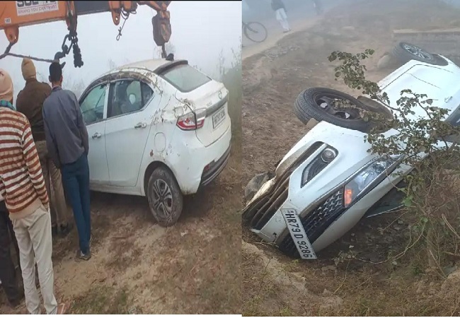 Google Map ने फिर दिया धोखा, बरेली में बताया गलत रास्ता नहर में गिरी कार, बाल-बाल बचे तीन लोग