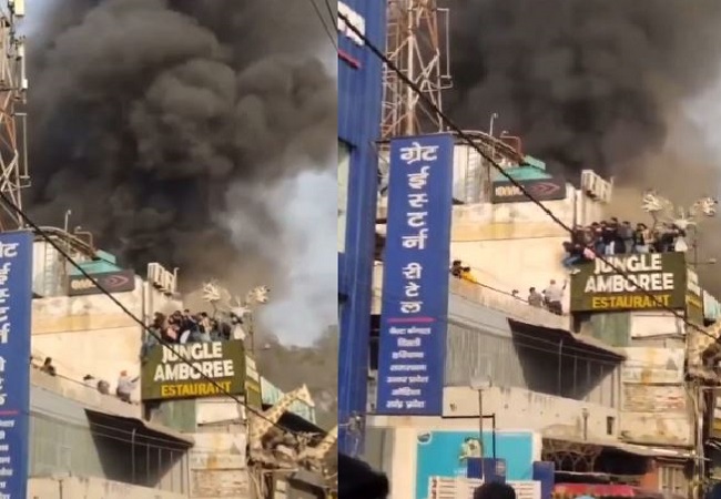 massive fire broke out in a restaurant in Rajouri Garden area of ​​Delhi