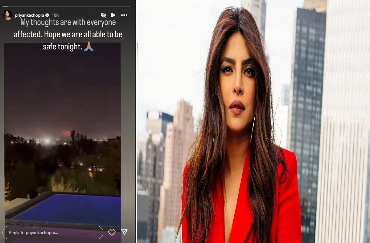 Priyanka Chopra ने लॉस एंजिल्स के जंगल में लगी आग का शेयर किया वीडियो, बोलीं- ‘उम्मीद है हम सब आज रात सुरक्षित रहें’