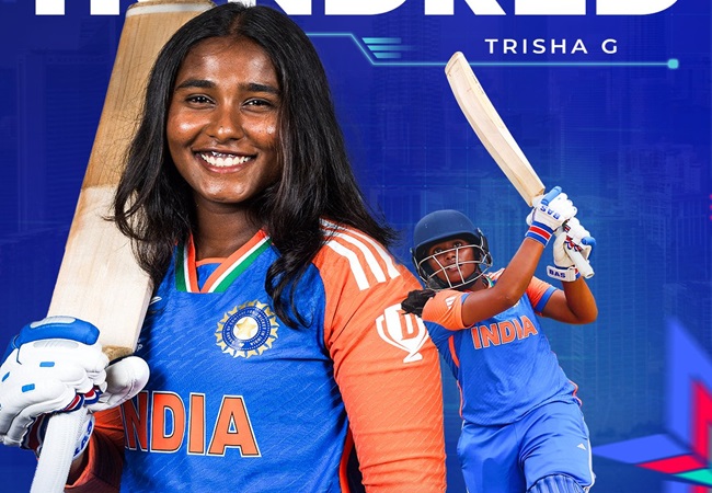 Trisha Gongadi Created History: भारत की गोंगाडी तृषा ने रचा इतिहास; U19 विमेंस टी20 वर्ल्ड कप में शतक लगाने वाली पहली खिलाड़ी बनी