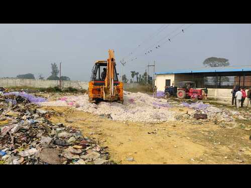 Maharajganj:जांच में फेल चाइनीज लहसुन की खेप को कस्टम ने किया नष्ट